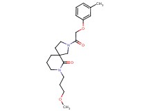 7-(3-methoxypropyl)-2-[(3-methylphenoxy)acetyl]-2,7-diazaspiro[4.5]decan-6-one
