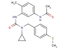 N-{3-[({cyclopropyl[4-(methylthio)benzyl]amino}carbonyl)amino]-4-methylphenyl}acetamide