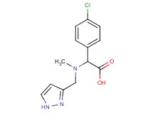 (4-chlorophenyl)[methyl(1H-pyrazol-3-ylmethyl)amino]acetic acid