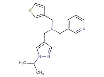 1-(1-isopropyl-1H-pyrazol-4-yl)-N-(pyridin-3-ylmethyl)-N-(3-thienylmethyl)methanamine