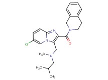 N-{[6-chloro-2-(3,4-dihydro-2(1H)-isoquinolinylcarbonyl)imidazo[1,2-a]pyridin-3-yl]methyl}-N,2-dimethyl-1-propanamine