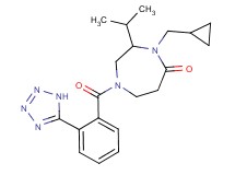 4-(cyclopropylmethyl)-3-isopropyl-1-[2-(1H-tetrazol-5-yl)benzoyl]-1,4-diazepan-5-one