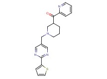 pyridin-2-yl(1-{[2-(2-thienyl)pyrimidin-5-yl]methyl}piperidin-3-yl)methanone