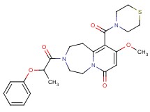 9-methoxy-3-(2-phenoxypropanoyl)-10-(4-thiomorpholinylcarbonyl)-2,3,4,5-tetrahydropyrido[1,2-d][1,4]diazepin-7(1H)-one