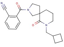 2-{[7-(cyclobutylmethyl)-6-oxo-2,7-diazaspiro[4.5]dec-2-yl]carbonyl}benzonitrile