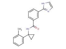 3-(1H-imidazol-2-yl)-N-[1-(2-methylphenyl)cyclopropyl]benzamide