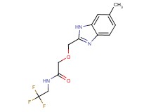 2-[(6-methyl-1H-benzimidazol-2-yl)methoxy]-N-(2,2,2-trifluoroethyl)acetamide