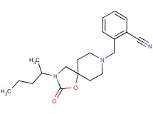 2-{[3-(1-methylbutyl)-2-oxo-1-oxa-3,8-diazaspiro[4.5]dec-8-yl]methyl}benzonitrile