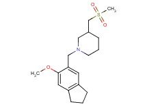 1-[(6-methoxy-2,3-dihydro-1H-inden-5-yl)methyl]-3-[(methylsulfonyl)methyl]piperidine