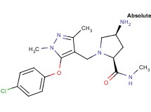 (2S,4S)-4-amino-1-{[5-(4-chlorophenoxy)-1,3-dimethyl-1H-pyrazol-4-yl]methyl}-N-methylpyrrolidine-2-carboxamide