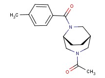 (1S*,5R*)-3-acetyl-6-(4-methylbenzoyl)-3,6-diazabicyclo[3.2.2]nonane