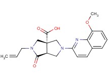 (3aS*,6aS*)-2-allyl-5-(8-methoxyquinolin-2-yl)-1-oxohexahydropyrrolo[3,4-c]pyrrole-3a(1H)-carboxylic acid