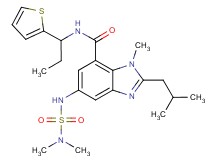 5-{[(dimethylamino)sulfonyl]amino}-2-isobutyl-1-methyl-N-[1-(2-thienyl)propyl]-1H-benzimidazole-7-carboxamide