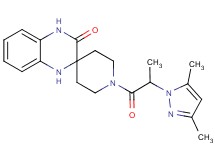 1-[2-(3,5-dimethyl-1H-pyrazol-1-yl)propanoyl]-1',4'-dihydro-3'H-spiro[piperidine-4,2'-quinoxalin]-3'-one