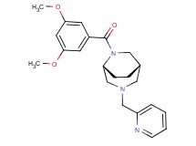 (1S*,5R*)-6-(3,5-dimethoxybenzoyl)-3-(pyridin-2-ylmethyl)-3,6-diazabicyclo[3.2.2]nonane