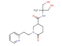 N-[2-hydroxy-1-(hydroxymethyl)-1-methylethyl]-6-oxo-1-[2-(2-pyridinyl)ethyl]-3-piperidinecarboxamide