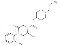 5-methyl-1-(2-methylphenyl)-4-[(1-propyl-4-piperidinyl)acetyl]-2-piperazinone