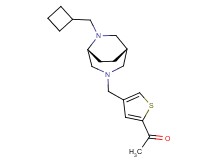 1-(4-{[(1S*,5R*)-6-(cyclobutylmethyl)-3,6-diazabicyclo[3.2.2]non-3-yl]methyl}-2-thienyl)ethanone