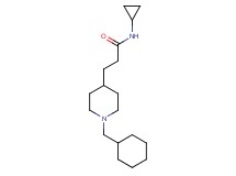 3-[1-(cyclohexylmethyl)-4-piperidinyl]-N-cyclopropylpropanamide
