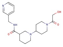 1'-glycoloyl-N-(pyridin-3-ylmethyl)-1,4'-bipiperidine-3-carboxamide