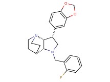(3R*,3aR*,7aR*)-3-(1,3-benzodioxol-5-yl)-1-(2-fluorobenzyl)octahydro-4,7-ethanopyrrolo[3,2-b]pyridine