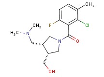 {(3R*,4R*)-1-(2-chloro-6-fluoro-3-methylbenzoyl)-4-[(dimethylamino)methyl]pyrrolidin-3-yl}methanol