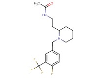 N-(2-{1-[4-fluoro-3-(trifluoromethyl)benzyl]-2-piperidinyl}ethyl)acetamide
