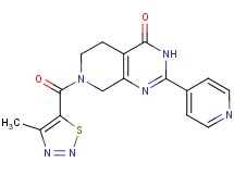 7-[(4-methyl-1,2,3-thiadiazol-5-yl)carbonyl]-2-pyridin-4-yl-5,6,7,8-tetrahydropyrido[3,4-d]pyrimidin-4(3H)-one