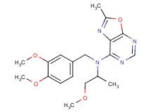 N-(3,4-dimethoxybenzyl)-N-(2-methoxy-1-methylethyl)-2-methyl[1,3]oxazolo[5,4-d]pyrimidin-7-amine