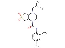 (4aS*,7aR*)-N-(2,4-dimethylphenyl)-4-isobutylhexahydrothieno[3,4-b]pyrazine-1(2H)-carboxamide 6,6-dioxide