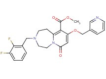 methyl 3-(2,3-difluorobenzyl)-7-oxo-9-(3-pyridinylmethoxy)-1,2,3,4,5,7-hexahydropyrido[1,2-d][1,4]diazepine-10-carboxylate
