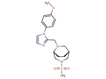 (1R*,5R*)-6-{[1-(4-methoxyphenyl)-1H-imidazol-2-yl]methyl}-3-(methylsulfonyl)-3,6-diazabicyclo[3.2.2]nonane