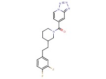 7-({3-[2-(3,4-difluorophenyl)ethyl]-1-piperidinyl}carbonyl)tetrazolo[1,5-a]pyridine