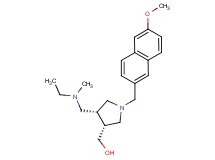 {(3R*,4R*)-4-{[ethyl(methyl)amino]methyl}-1-[(6-methoxy-2-naphthyl)methyl]pyrrolidin-3-yl}methanol