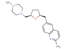 2-methyl-6-({(2S*,5R*)-5-[(4-methylpiperazin-1-yl)methyl]tetrahydrofuran-2-yl}methyl)quinoline
