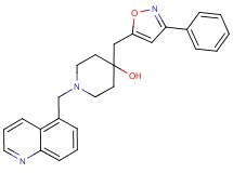4-[(3-phenyl-5-isoxazolyl)methyl]-1-(5-quinolinylmethyl)-4-piperidinol