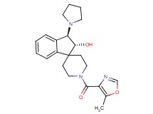 (2R*,3R*)-1'-[(5-methyl-1,3-oxazol-4-yl)carbonyl]-3-(1-pyrrolidinyl)-2,3-dihydrospiro[indene-1,4'-piperidin]-2-ol