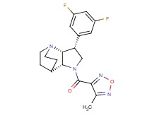 (3R*,3aR*,7aR*)-3-(3,5-difluorophenyl)-1-[(4-methyl-1,2,5-oxadiazol-3-yl)carbonyl]octahydro-4,7-ethanopyrrolo[3,2-b]pyridine