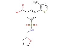 3-(3-methyl-2-thienyl)-5-{[(tetrahydrofuran-2-ylmethyl)amino]sulfonyl}benzoic acid