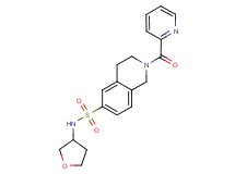 2-(pyridin-2-ylcarbonyl)-N-(tetrahydrofuran-3-yl)-1,2,3,4-tetrahydroisoquinoline-6-sulfonamide