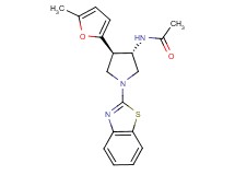 N-[(3S*,4R*)-1-(1,3-benzothiazol-2-yl)-4-(5-methyl-2-furyl)-3-pyrrolidinyl]acetamide