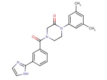 1-(3,5-dimethylphenyl)-4-[3-(1H-imidazol-2-yl)benzoyl]-2-piperazinone