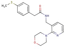 2-[4-(methylthio)phenyl]-N-{[2-(4-morpholinyl)-3-pyridinyl]methyl}acetamide