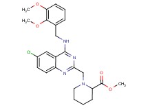 methyl 1-({6-chloro-4-[(2,3-dimethoxybenzyl)amino]-2-quinazolinyl}methyl)-2-piperidinecarboxylate