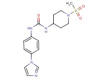 N-[4-(1H-imidazol-1-yl)phenyl]-N'-[1-(methylsulfonyl)piperidin-4-yl]urea