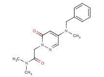 2-[4-[benzyl(methyl)amino]-6-oxo-1(6H)-pyridazinyl]-N,N-dimethylacetamide