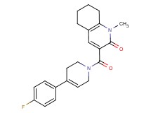 3-{[4-(4-fluorophenyl)-3,6-dihydropyridin-1(2H)-yl]carbonyl}-1-methyl-5,6,7,8-tetrahydroquinolin-2(1H)-one