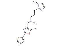 N-methyl-3-(1-methyl-1H-imidazol-2-yl)-N-{[5-methyl-2-(2-thienyl)-1,3-oxazol-4-yl]methyl}propan-1-amine