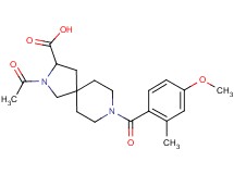 2-acetyl-8-(4-methoxy-2-methylbenzoyl)-2,8-diazaspiro[4.5]decane-3-carboxylic acid