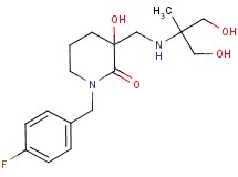 1-(4-fluorobenzyl)-3-hydroxy-3-({[2-hydroxy-1-(hydroxymethyl)-1-methylethyl]amino}methyl)piperidin-2-one